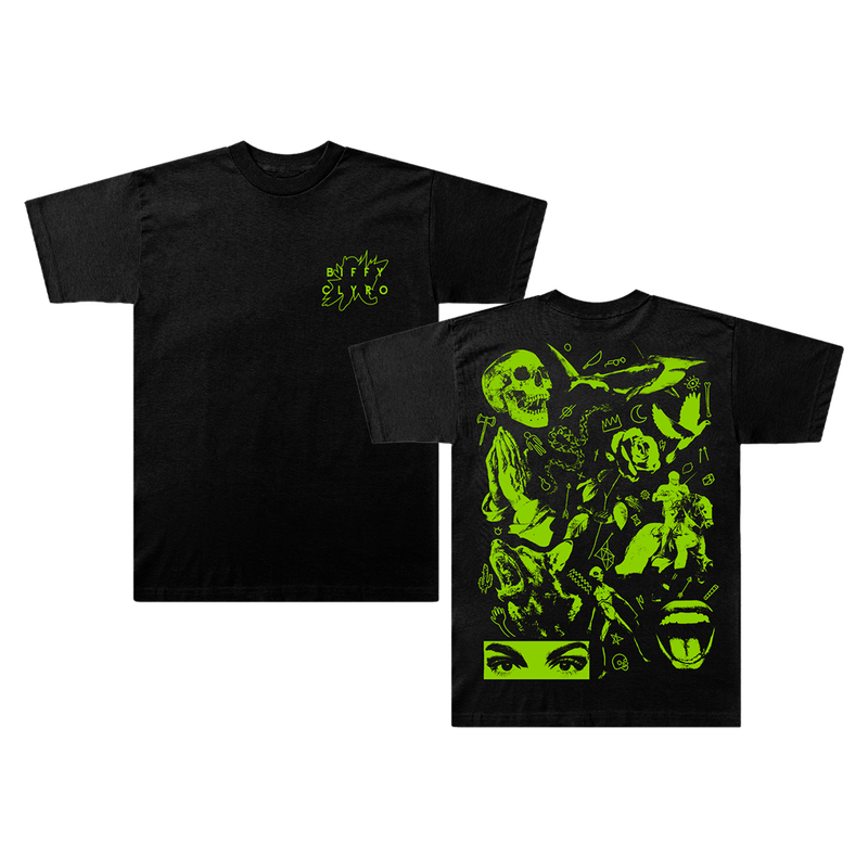 Flash Sheet T Shirt Black Biffy Clyro Official Store